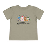 "Sparkle all the Way" Toddler Short Sleeve Tee