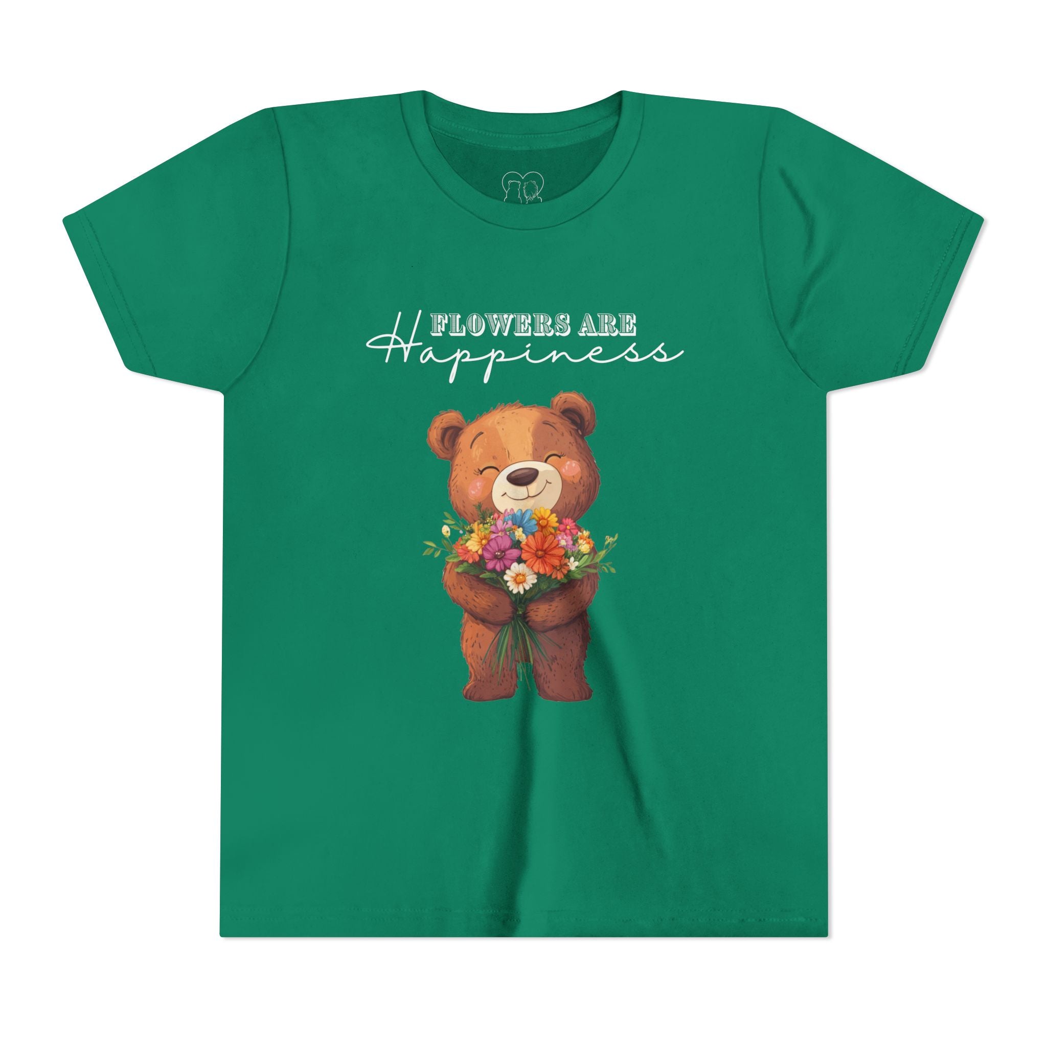 Kids "Flowers are Happiness" URSA Short Sleeve Tee