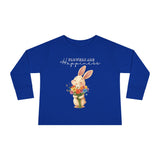 Toddler "Flowers are Happiness" VALENTINA Long Sleeve Tee