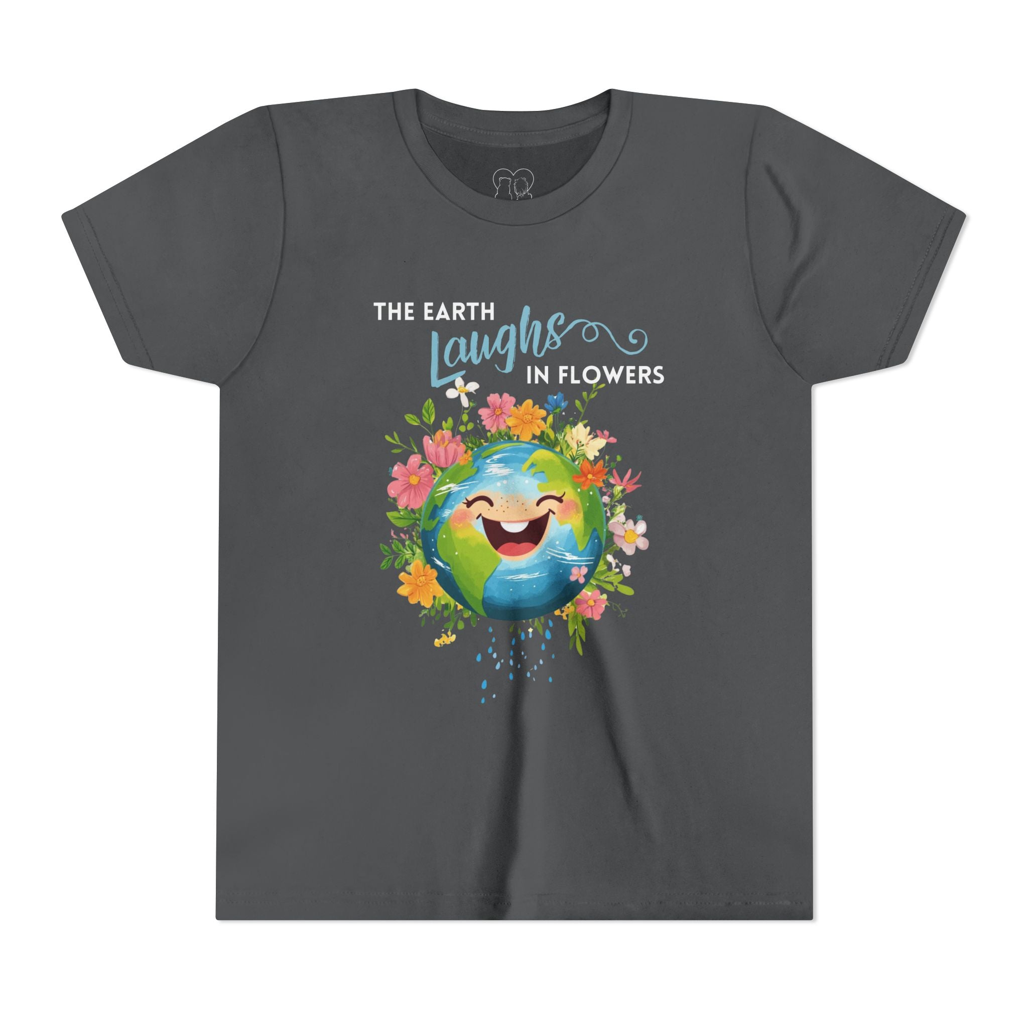 Kids "The Earth Laughs in Flowers" Unisex Short Sleeve Tee