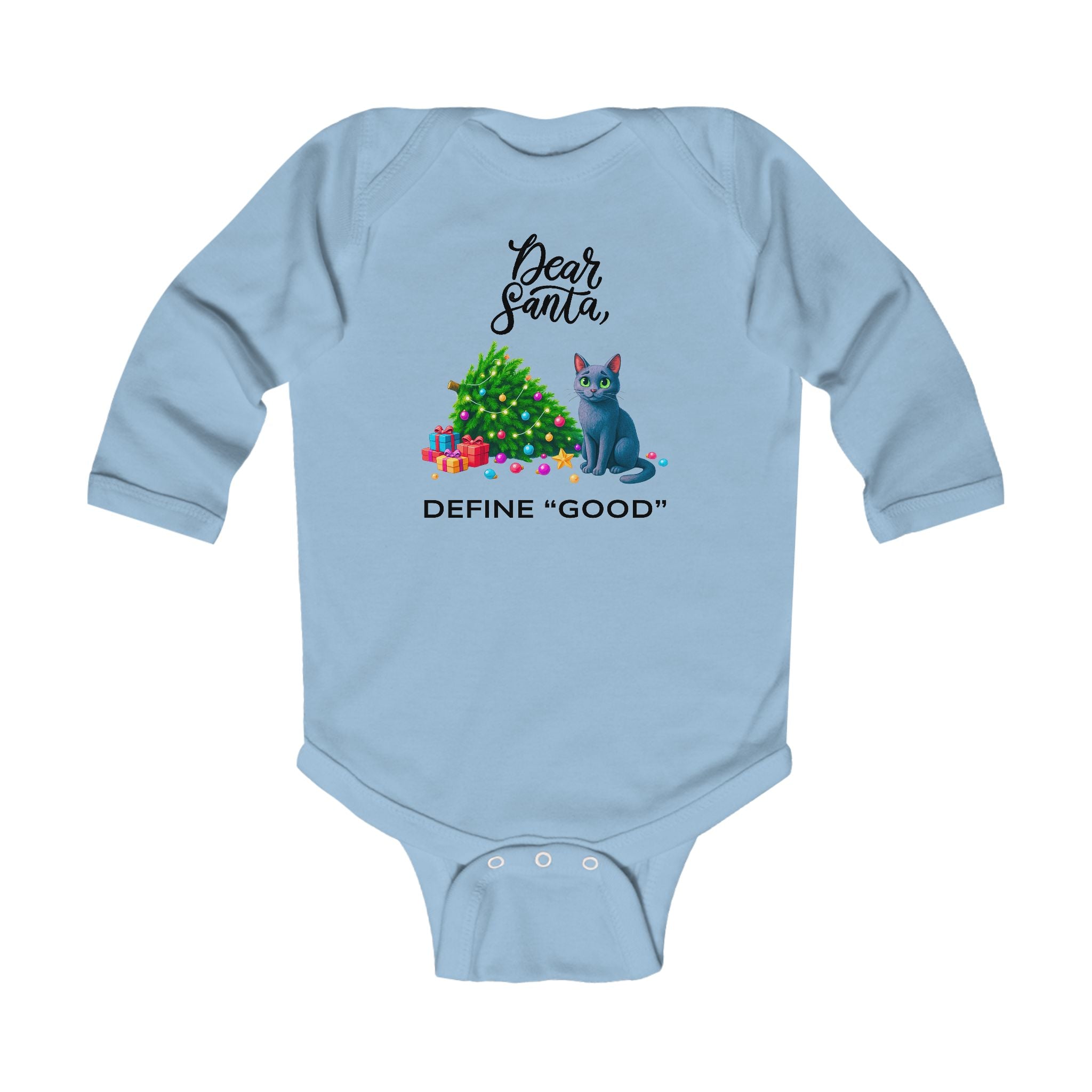 "Dear Santa" Baby Long Sleeve Bodysuit
