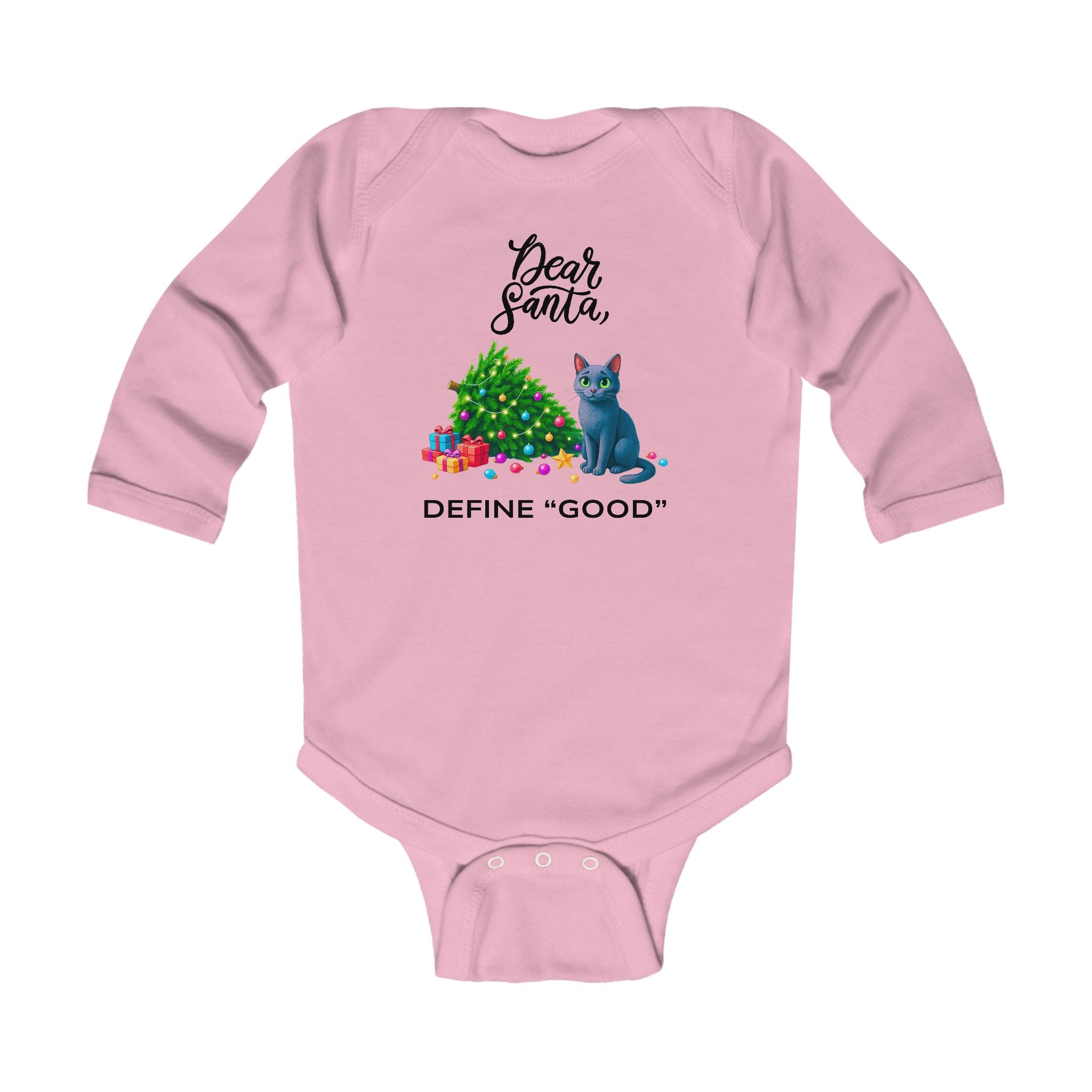 "Dear Santa" Baby Long Sleeve Bodysuit
