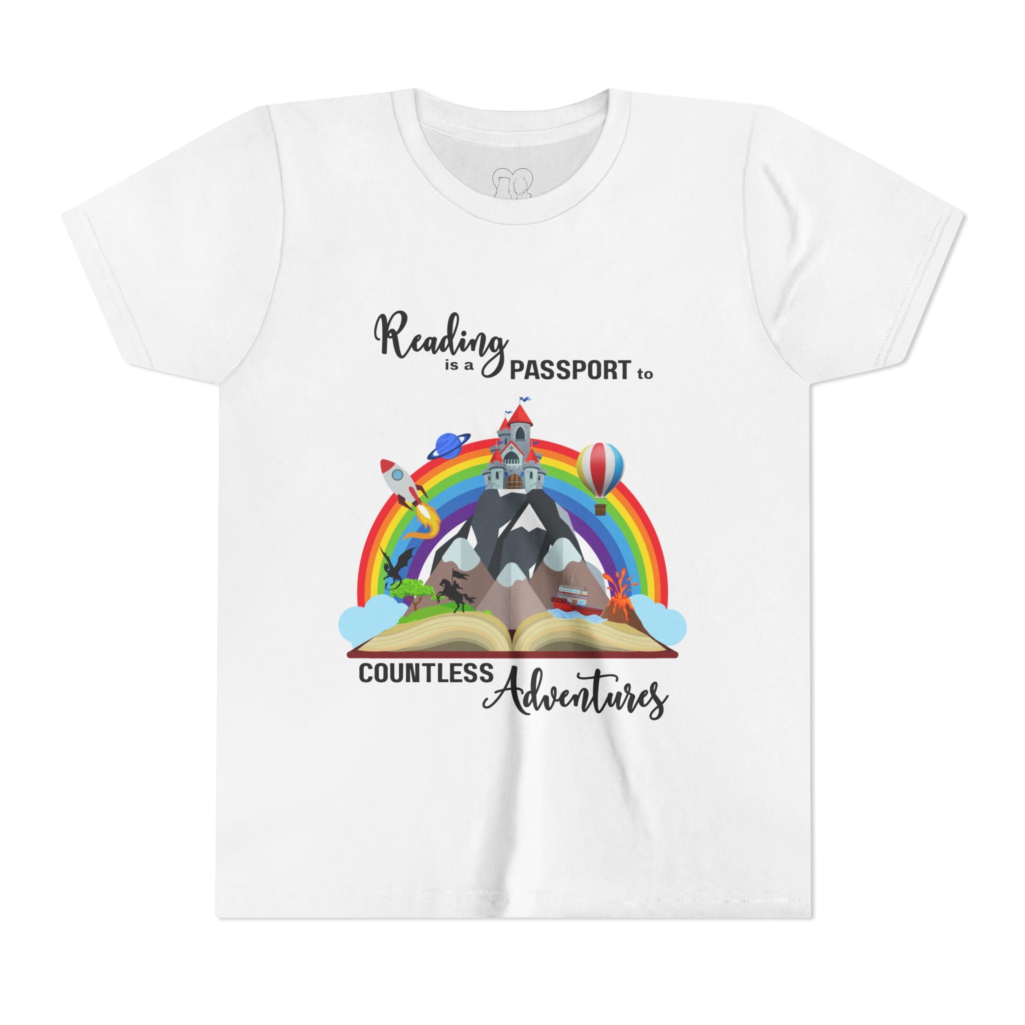 Kids "Reading is a Passport" Short Sleeve Tee