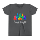 Sassy "Merry + Bright" Kids Short Sleeve Tee