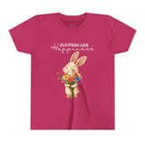Kids "Flowers are Happiness" VALENTINA Short Sleeve Tee