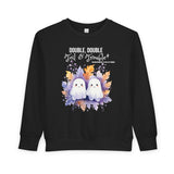 Toddler "Toil & Trouble" Brother Sibling Halloween Sweatshirt