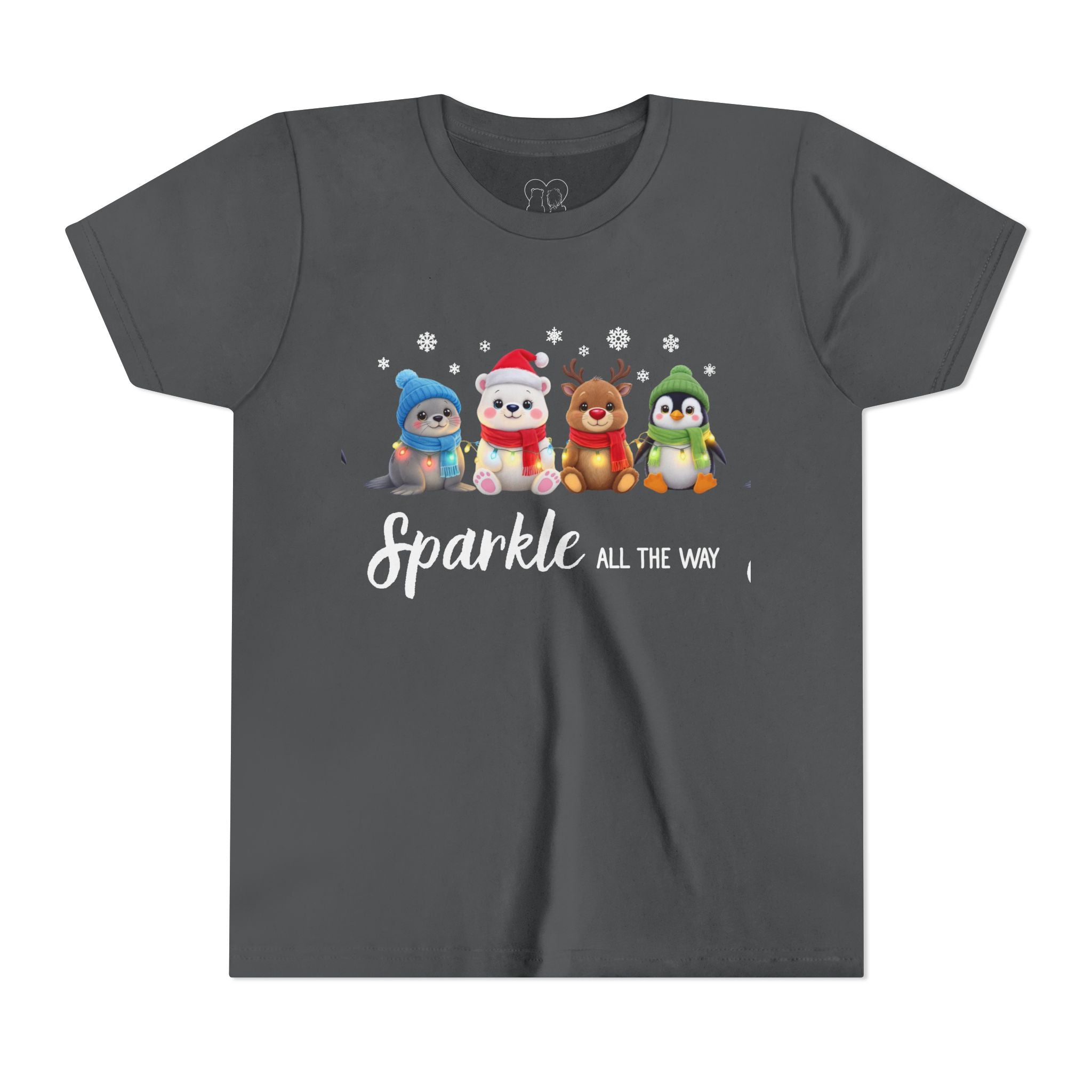 "Sparkle all the Way" Kids Short Sleeve Tee