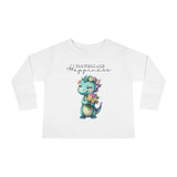 Toddler "Flowers are Happiness" DINA Long Sleeve Tee