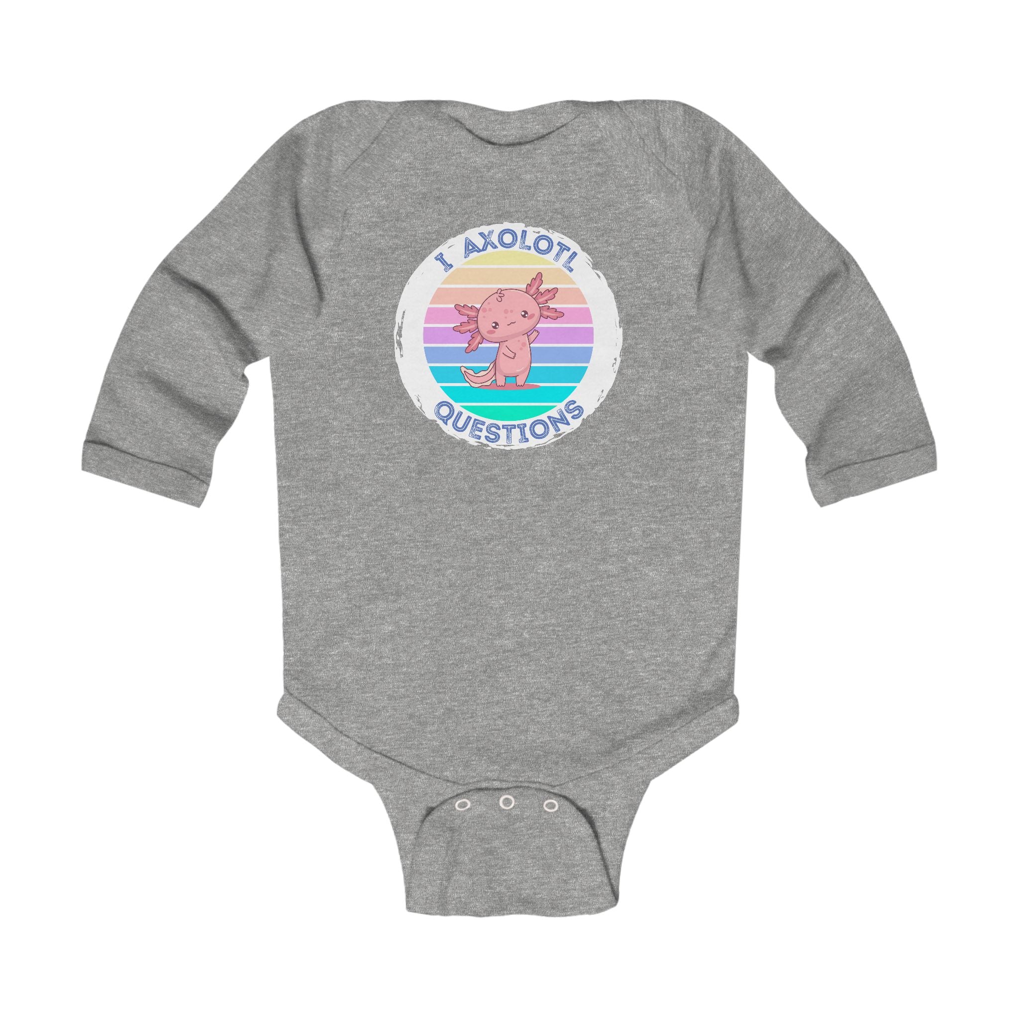 "Axolotl Questions" Baby Long Sleeve Bodysuit