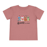 "Sparkle all the Way" Toddler Short Sleeve Tee