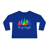 Sassy "Merry + Bright" Toddler Long Sleeve Shirt