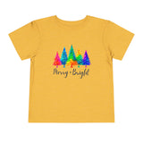 Sassy "Merry + Bright" Toddler Short Sleeve Tee