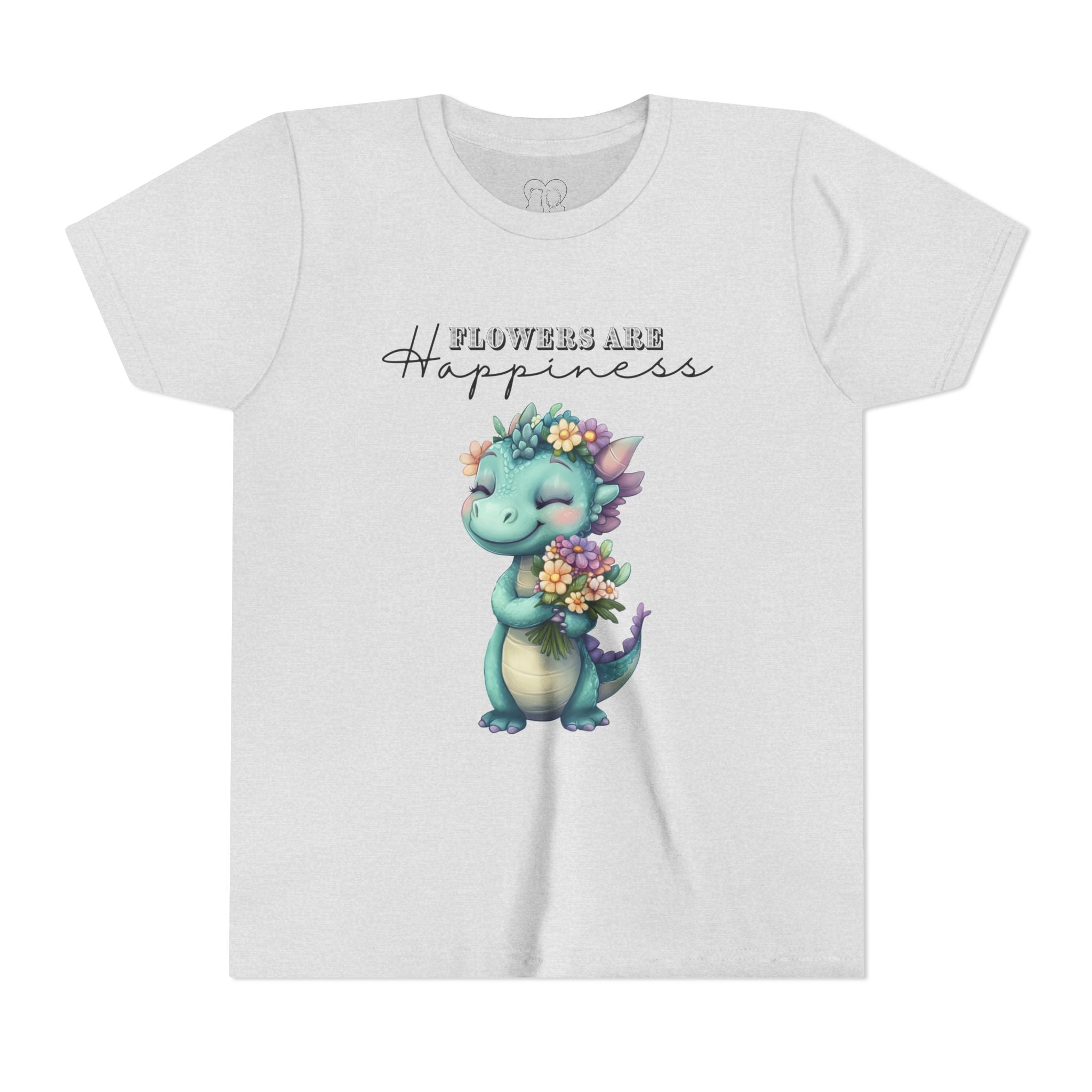 Kids "Flowers are Happiness" DINA Short Sleeve Tee