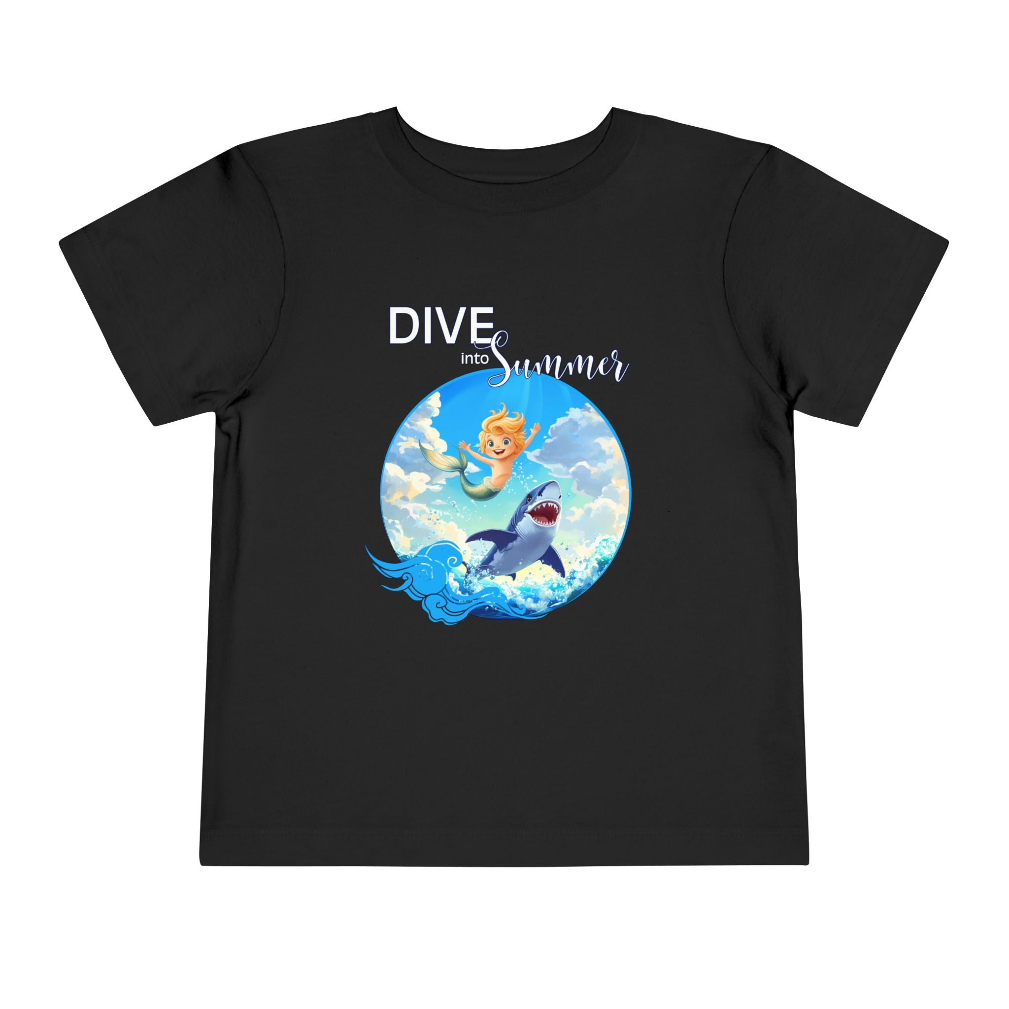 Toddler Merboy "Dive into Summer" Short Sleeve Tee