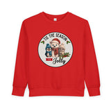 "Tis The Season to be Jolly" Toddler Cozy Sweatshirt
