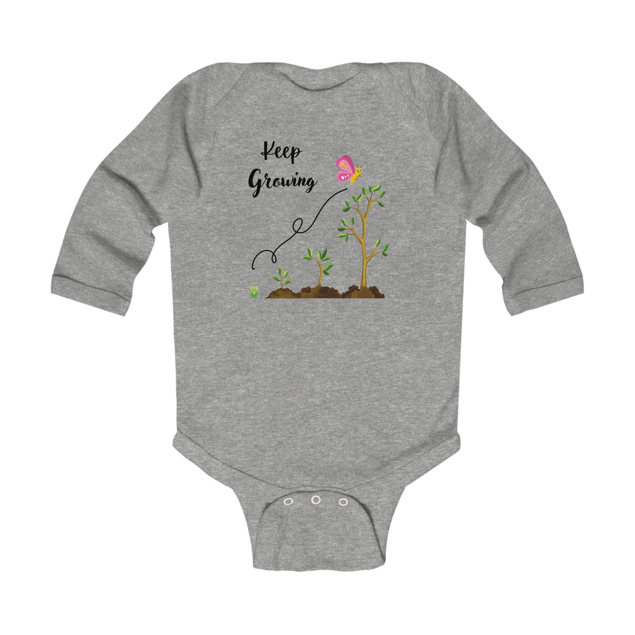Baby "Keep Growing" Long Sleeve Bodysuit