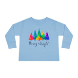 Sassy "Merry + Bright" Toddler Long Sleeve Shirt