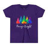 Sassy "Merry + Bright" Kids Short Sleeve Tee