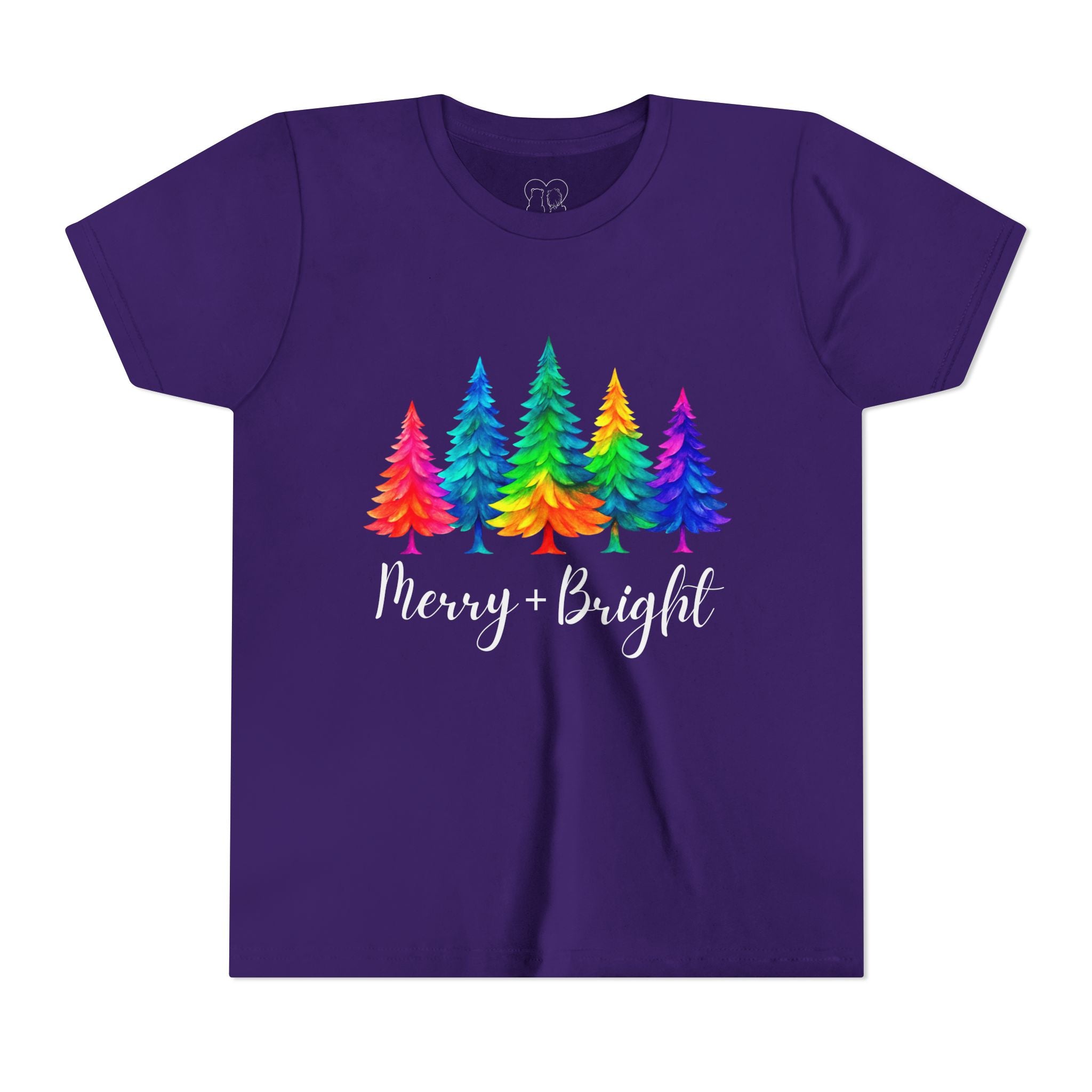 Sassy "Merry + Bright" Kids Short Sleeve Tee