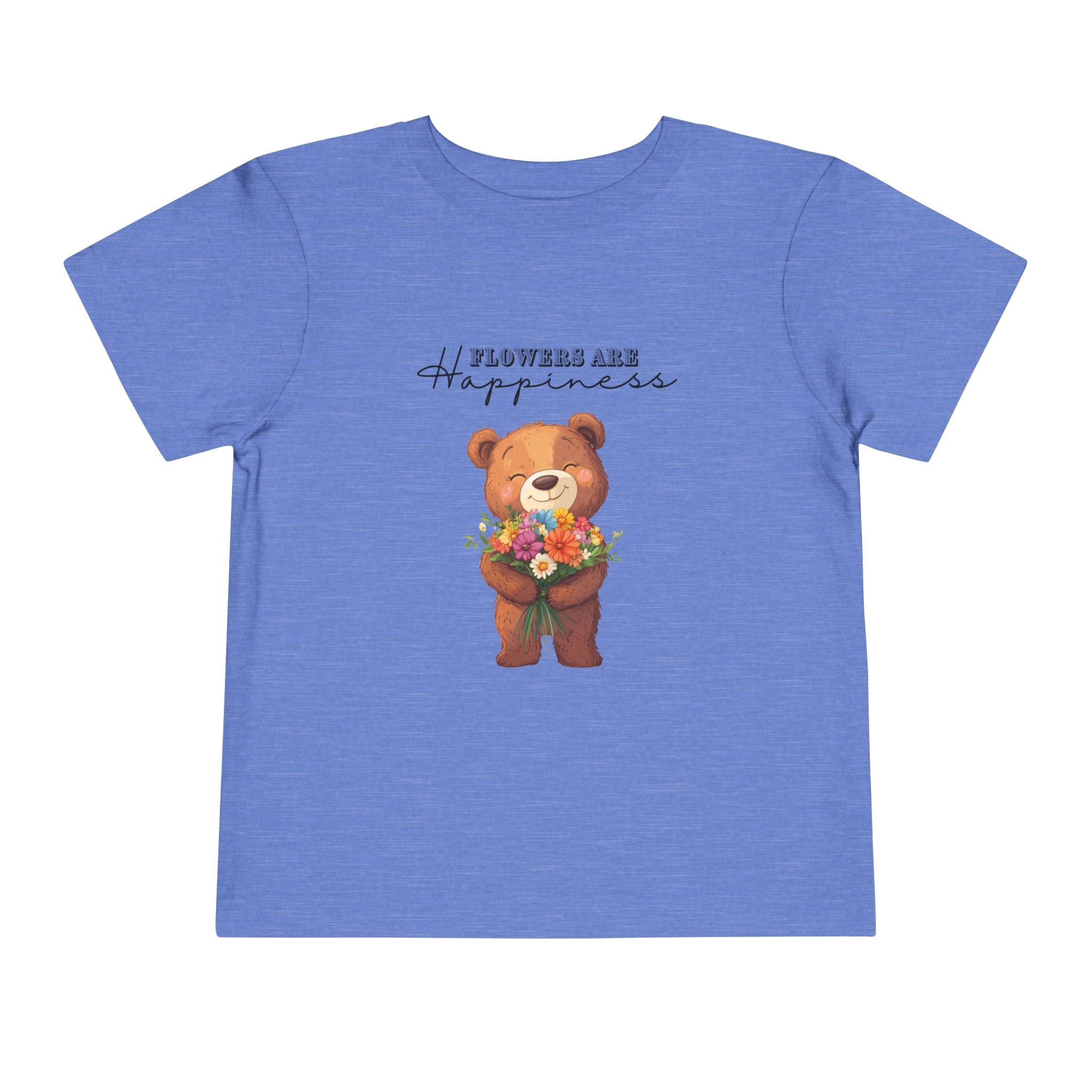 Toddler "Flowers are Happiness" URSA Short Sleeve Tee