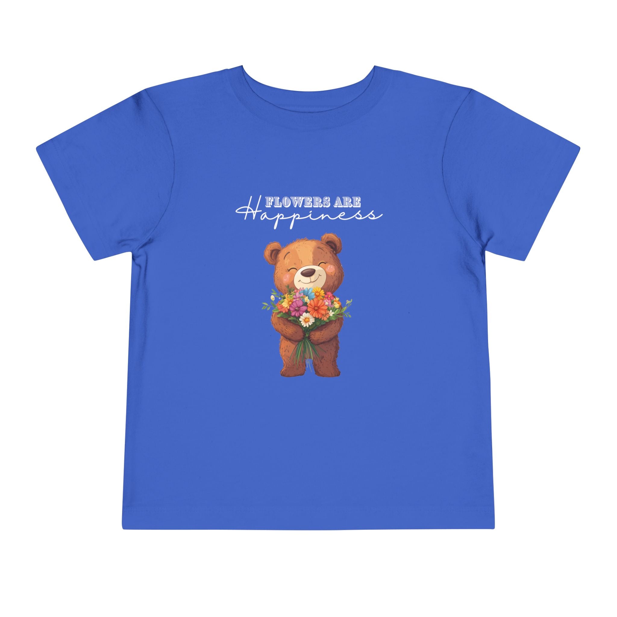 Toddler "Flowers are Happiness" URSA Short Sleeve Tee