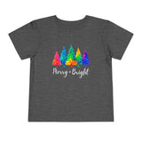 Sassy "Merry + Bright" Toddler Short Sleeve Tee