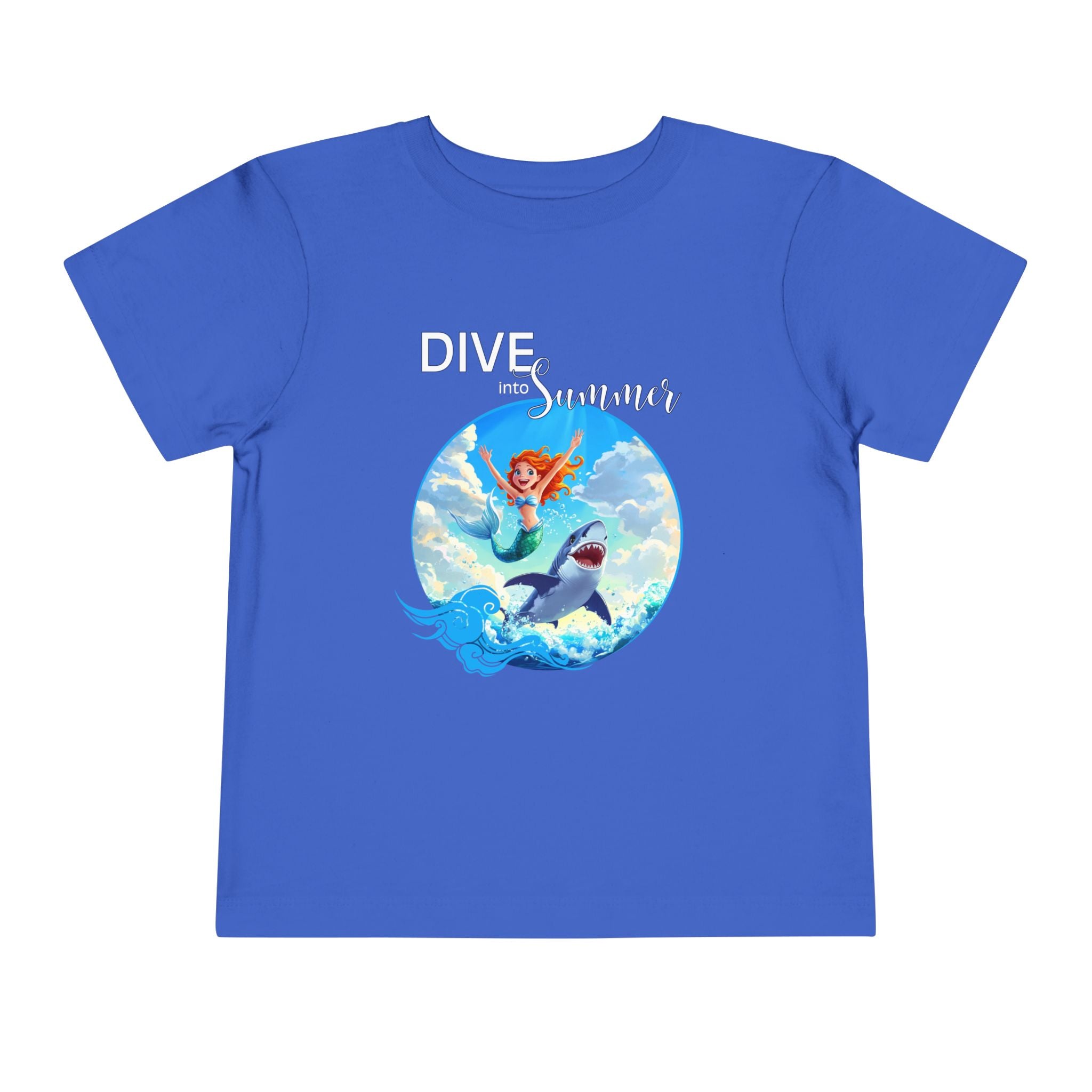 Toddler Mermaid "Dive into Summer" Short Sleeve Tee