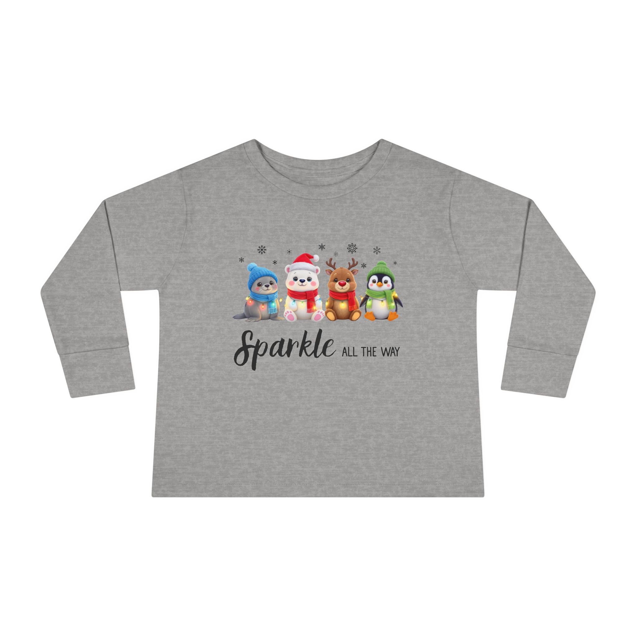 "Sparkle All The Way" Toddler Long Sleeve Shirt