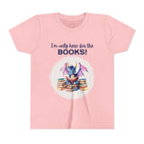 Kids "Here for the Books" Short Sleeve Tee