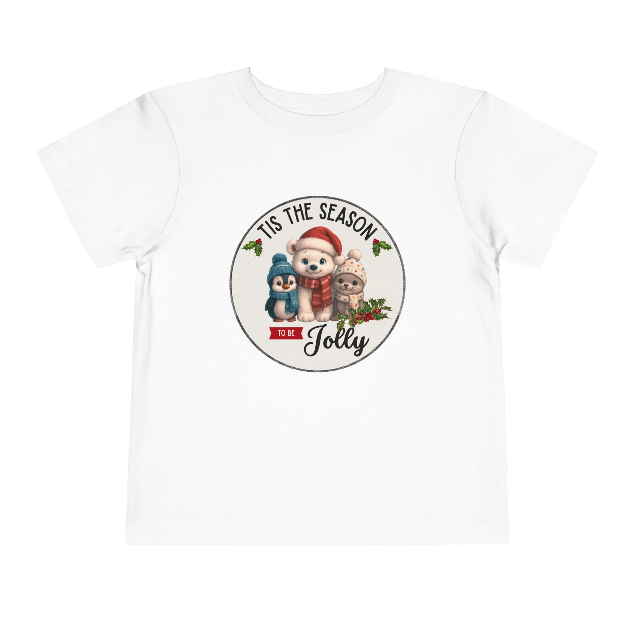 "Tis The Season to be Jolly" Toddler Short Sleeve Tee