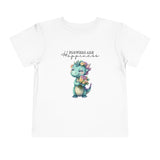 Toddler "Flowers are Happiness" DINA Unisex Short Sleeve Tee