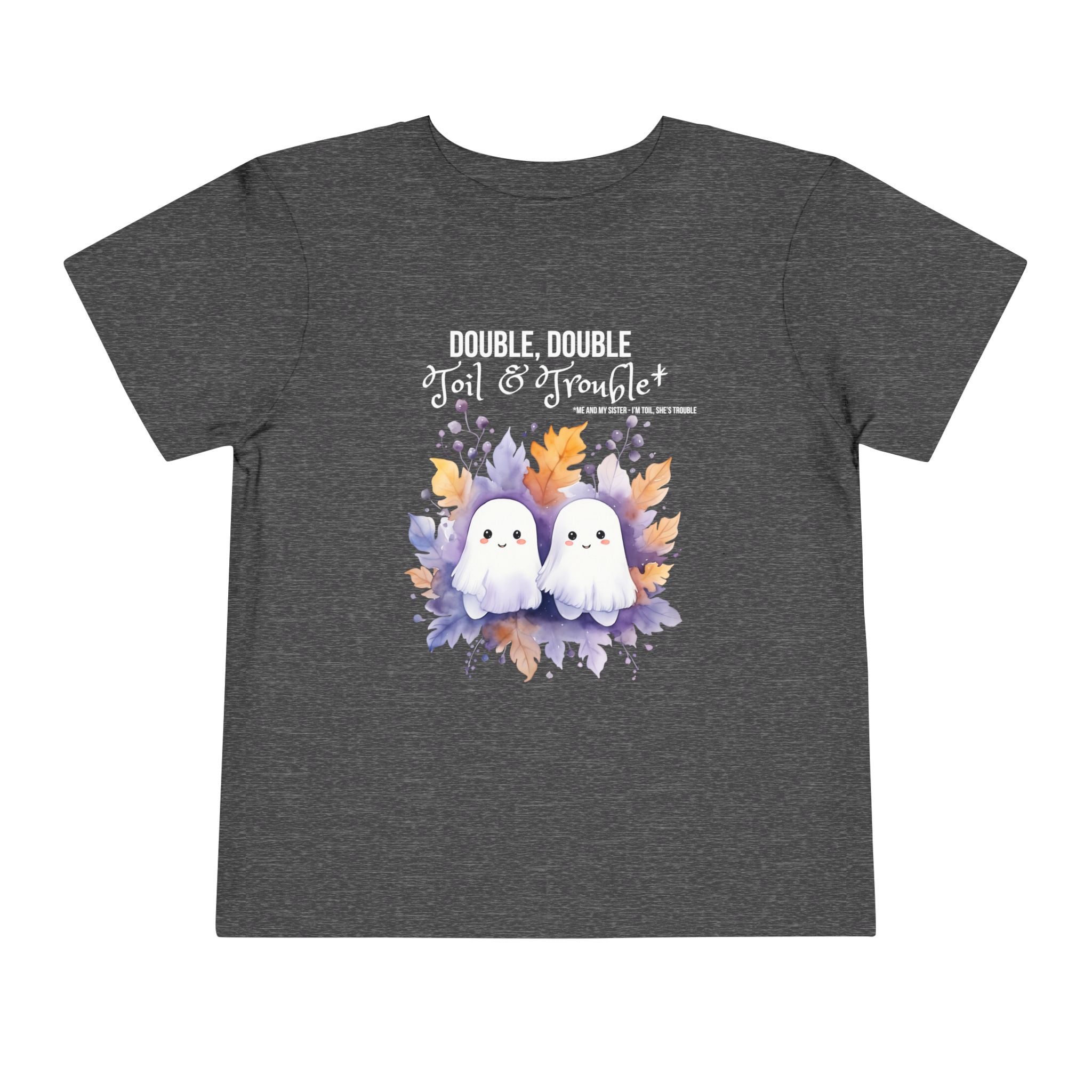Toddler "Toil & Trouble" Sister Sibling Short Sleeve Tee