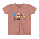 "Sparkle all the Way" Kids Short Sleeve Tee