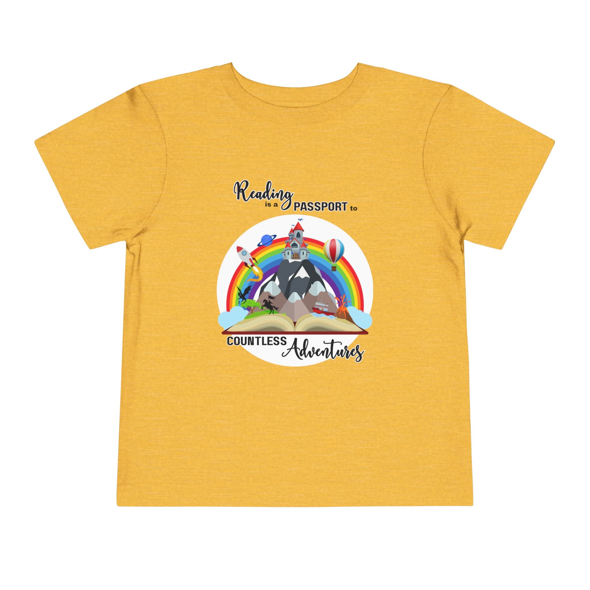 Toddler "Reading is a Passport" Short Sleeve Tee