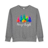 Sassy "Merry + Bright" Toddler Sweatshirt
