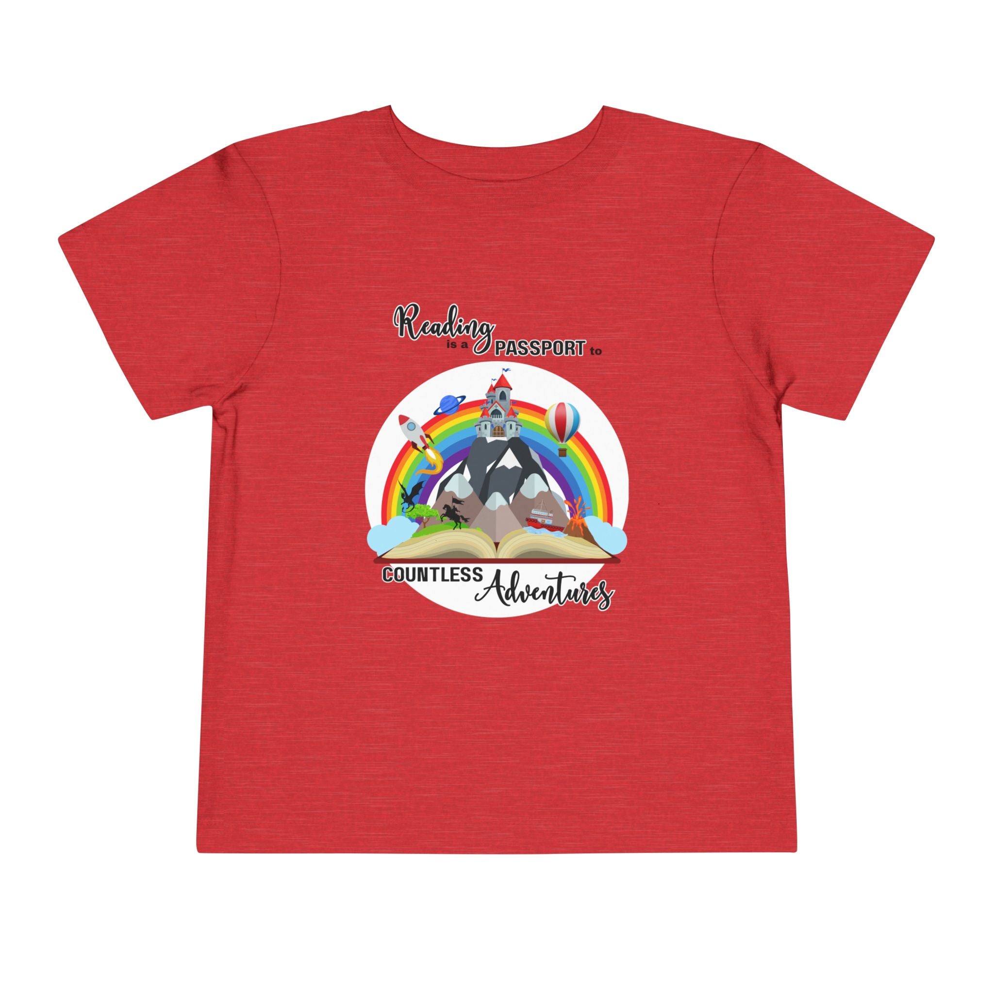 Toddler "Reading is a Passport" Short Sleeve Tee