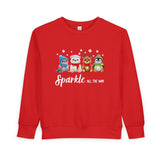 "Sparkle all The Way" Toddler Cozy Sweatshirt