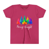 Sassy "Merry + Bright" Kids Short Sleeve Tee