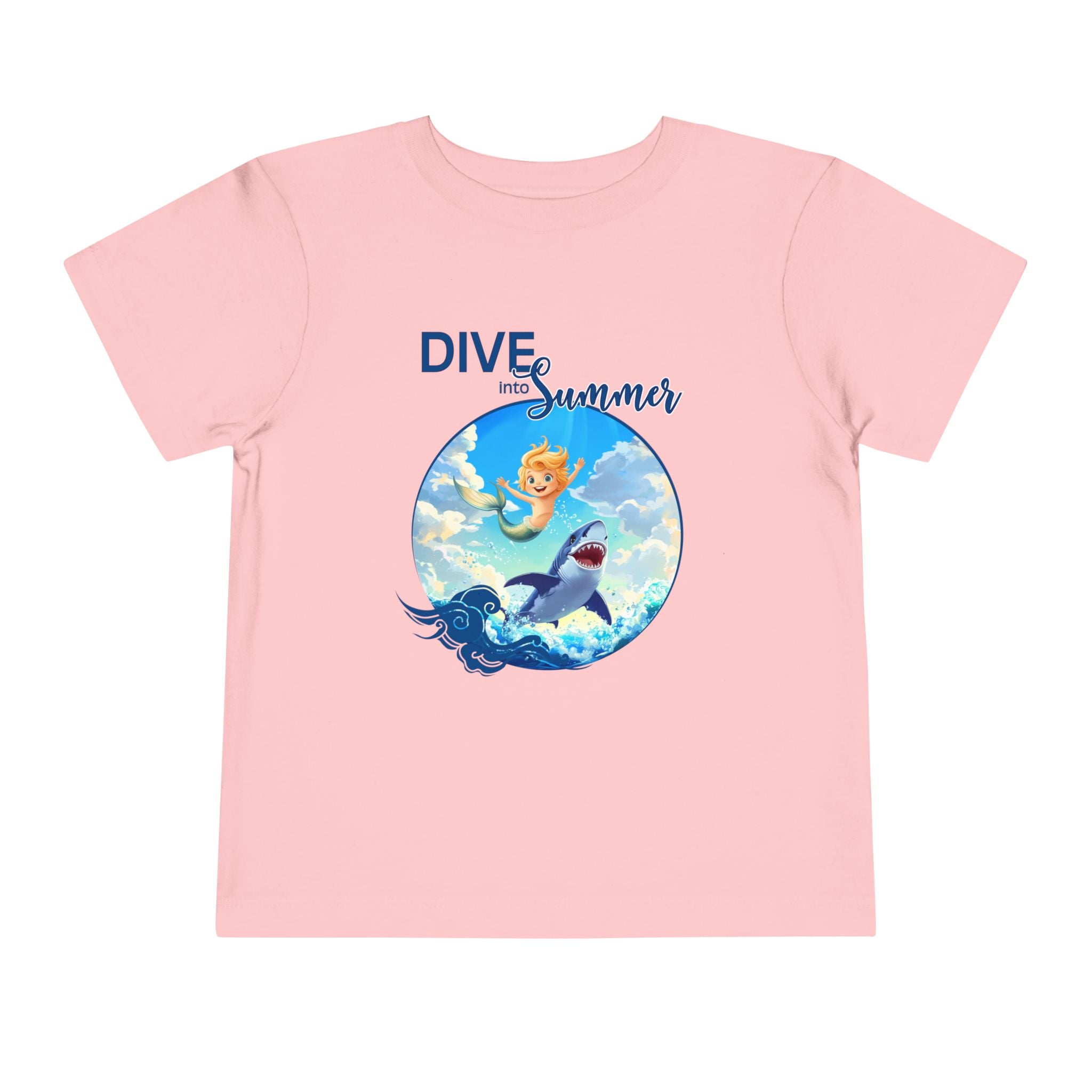 Toddler Merboy "Dive into Summer" Short Sleeve Tee