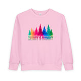 Bold "Merry & Bright" Toddler Sweatshirt