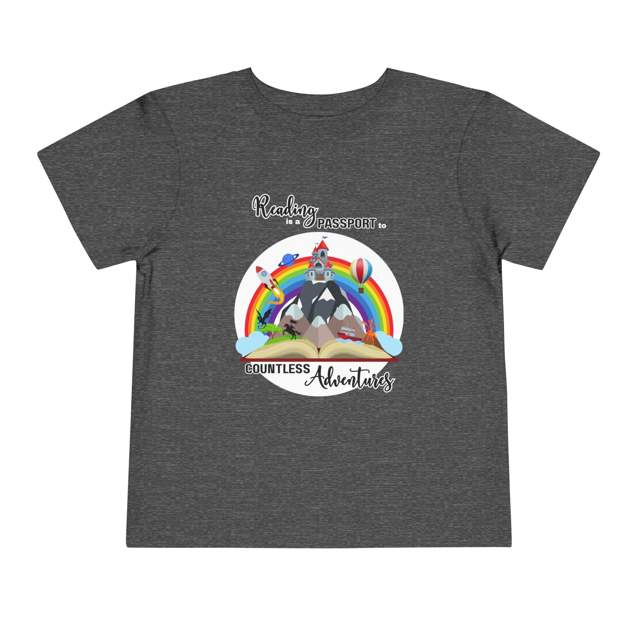 Toddler "Reading is a Passport" Short Sleeve Tee