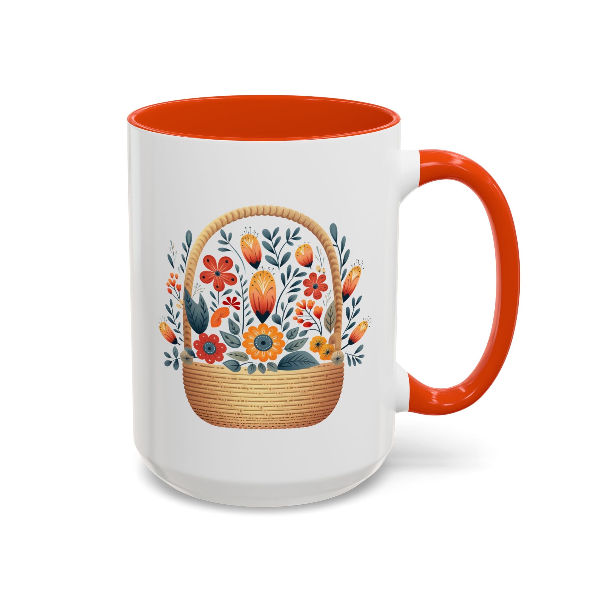 Nordic Flower Basket 15 oz. Large Mug