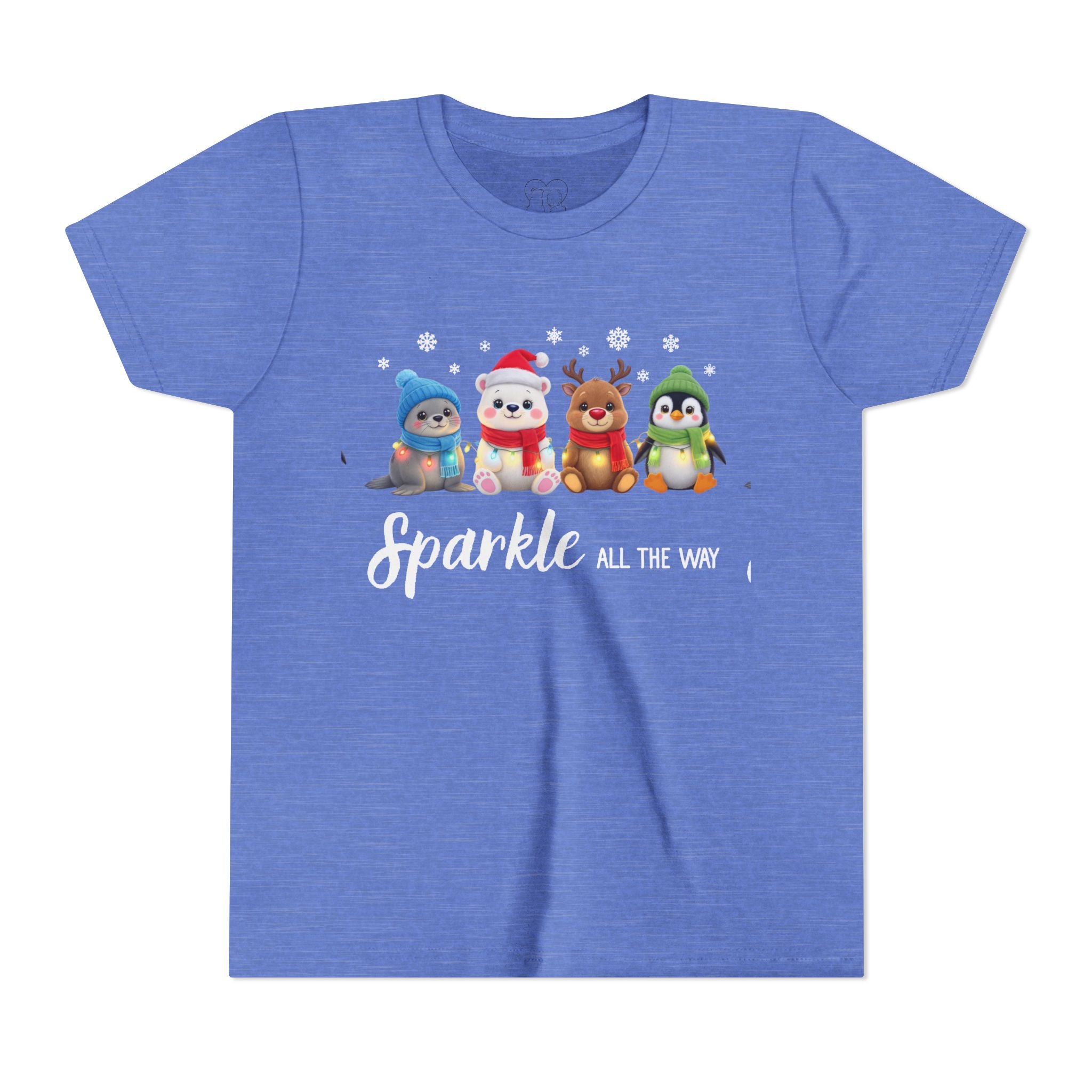 "Sparkle all the Way" Kids Short Sleeve Tee