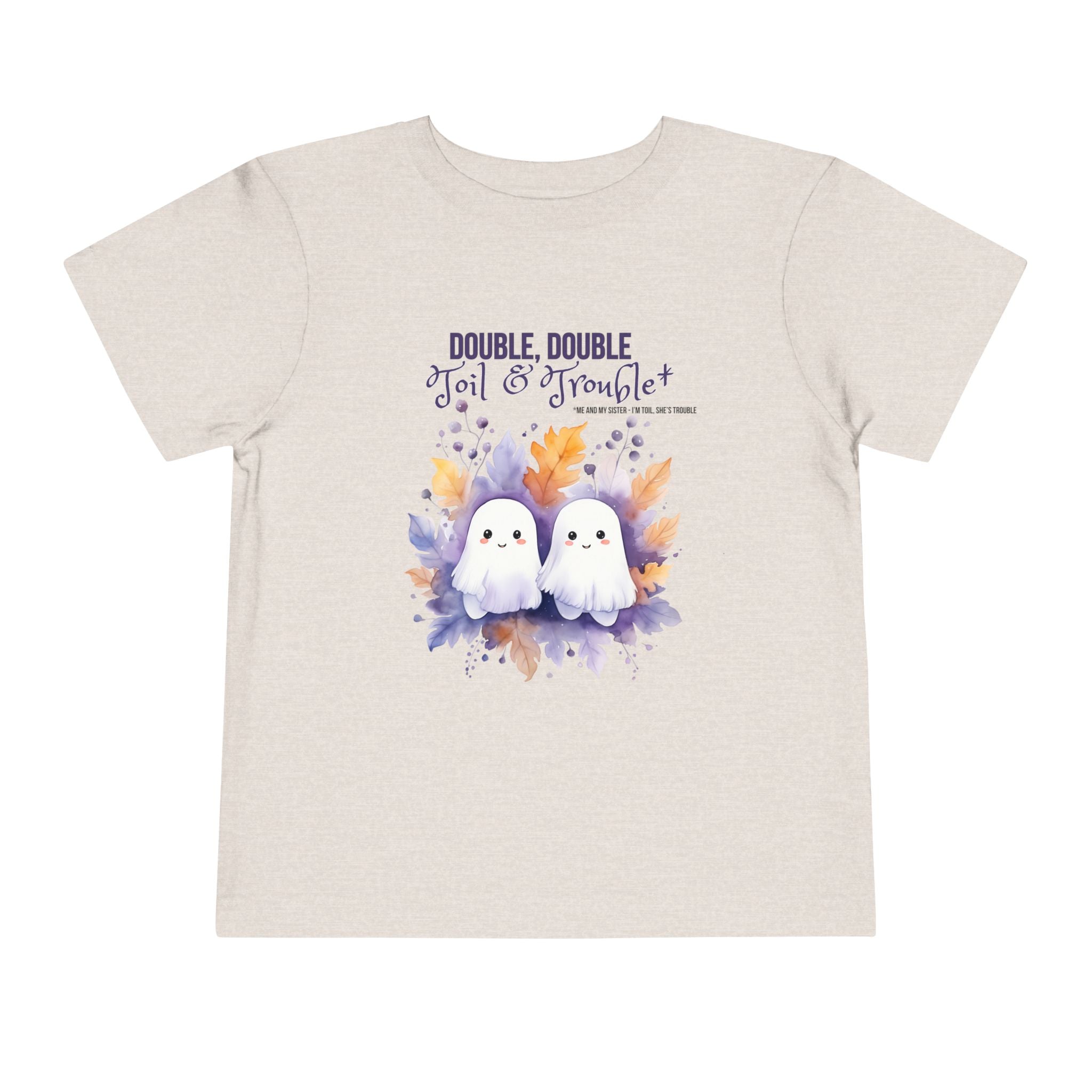 Toddler "Toil & Trouble" Sister Sibling Short Sleeve Tee