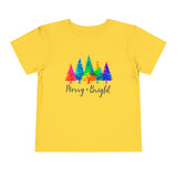 Sassy "Merry + Bright" Toddler Short Sleeve Tee
