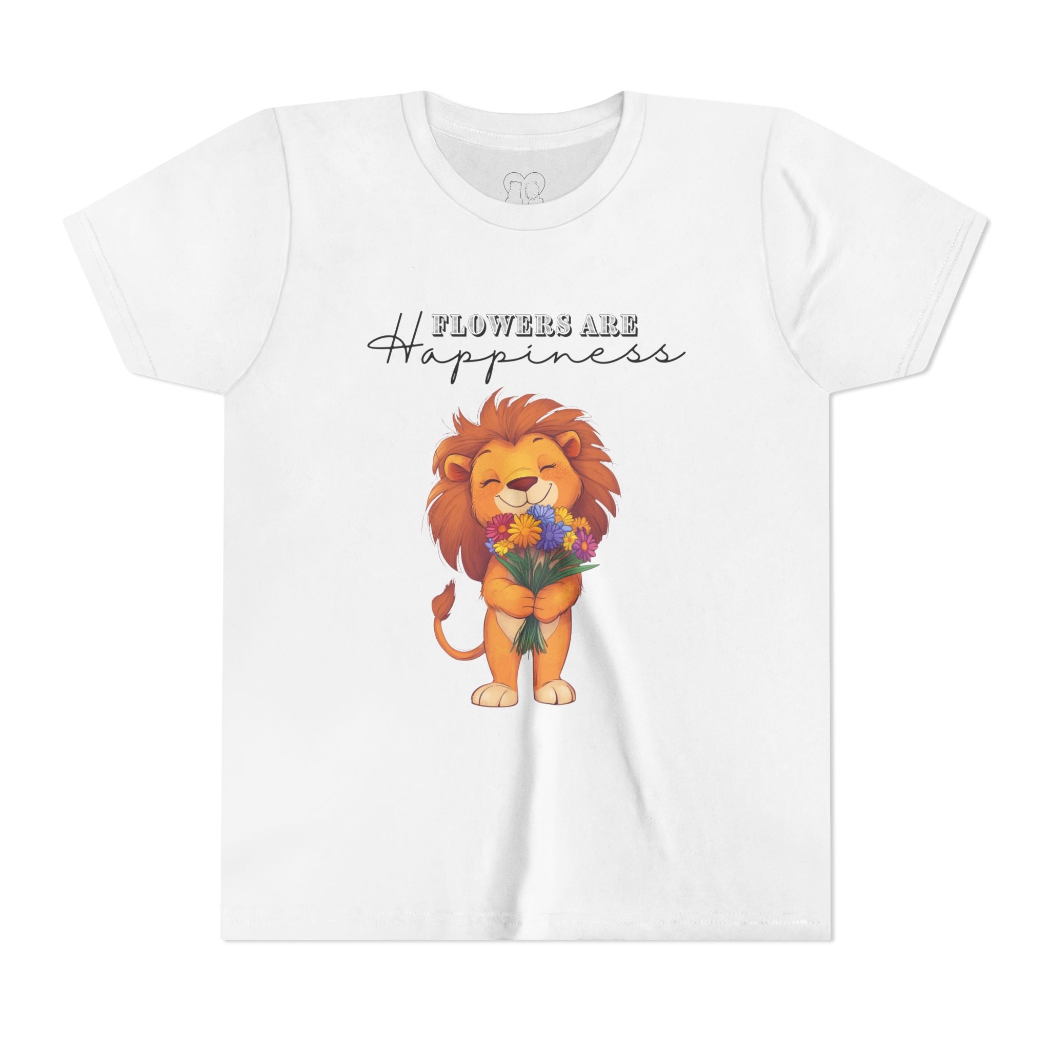 Kids "Flowers are Happiness" LEO Short Sleeve Tee