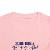 Toddler "Toil & Trouble" Sister Sibling Short Sleeve Tee