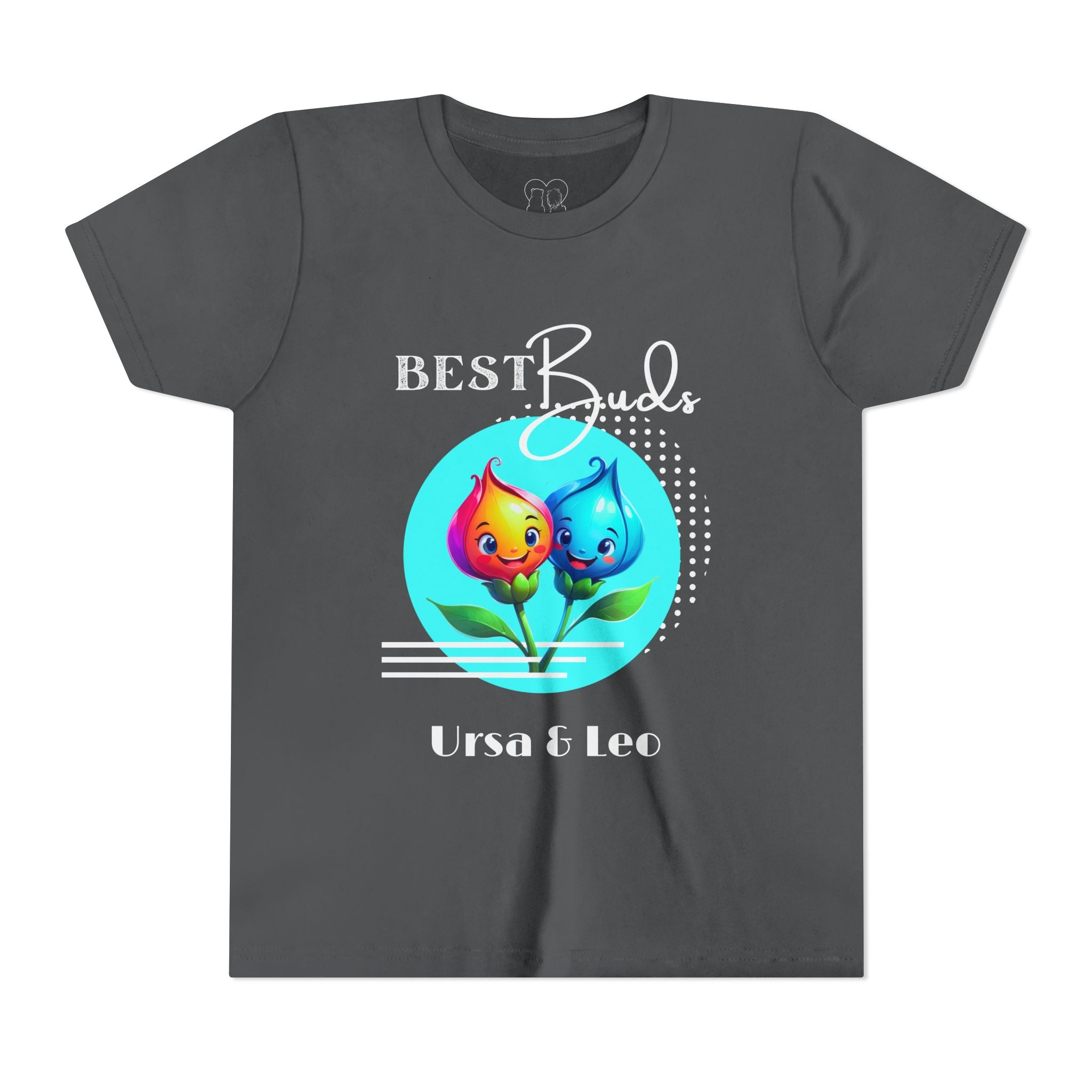 Kids "Best Buds" Deco Teal Short Sleeve Shirt - PERSONALIZED