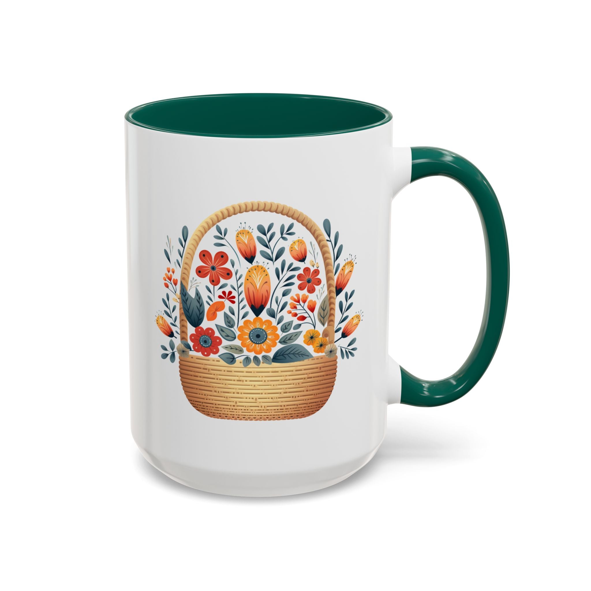 Nordic Flower Basket 15 oz. Large Mug