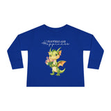 Toddler "Flowers are Happiness" DRAGO Long Sleeve Tee